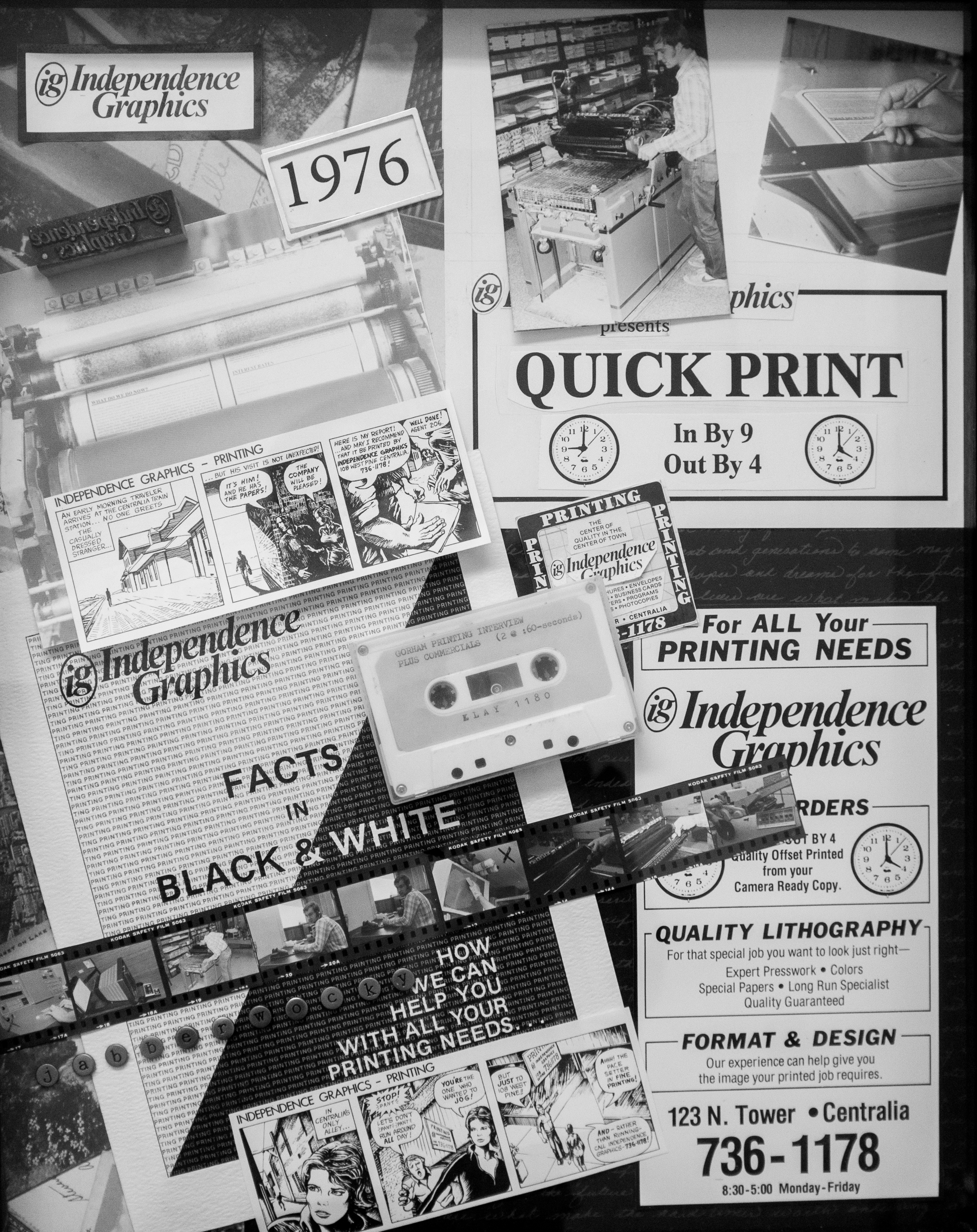 newspaper facts in black and white Kurt Gorham of Gorham Printing