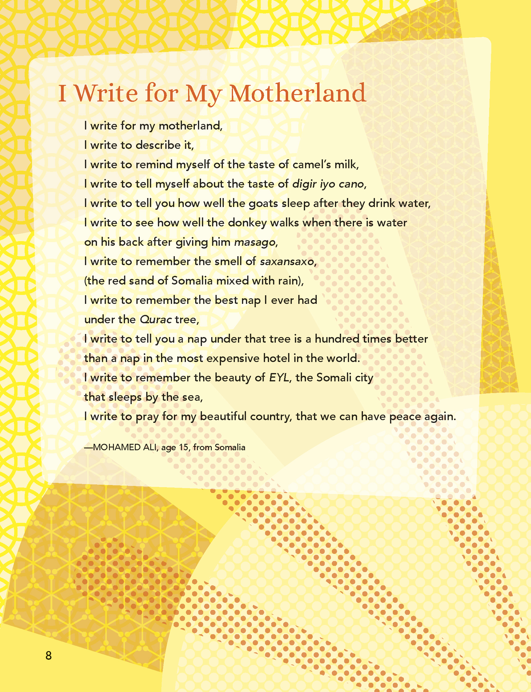 i write for my motherland poetry book printing
