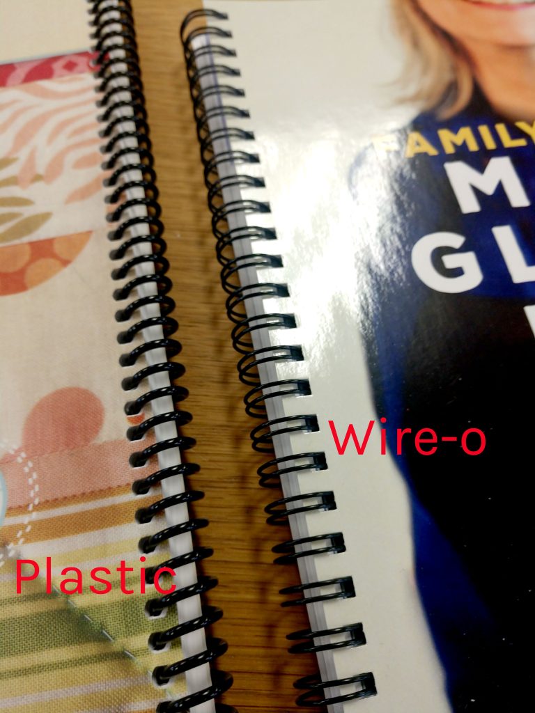 plastic spiral vs wire o