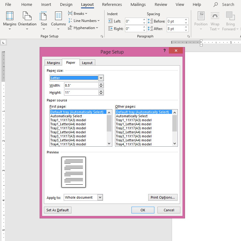 word document size 2
