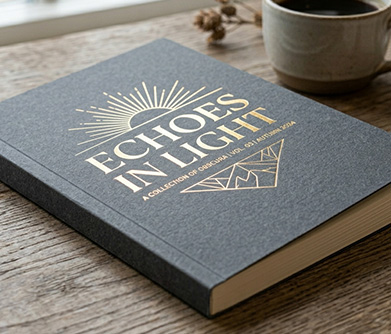 premium foil stamp zine printing