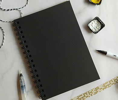spiral journal and notebooks