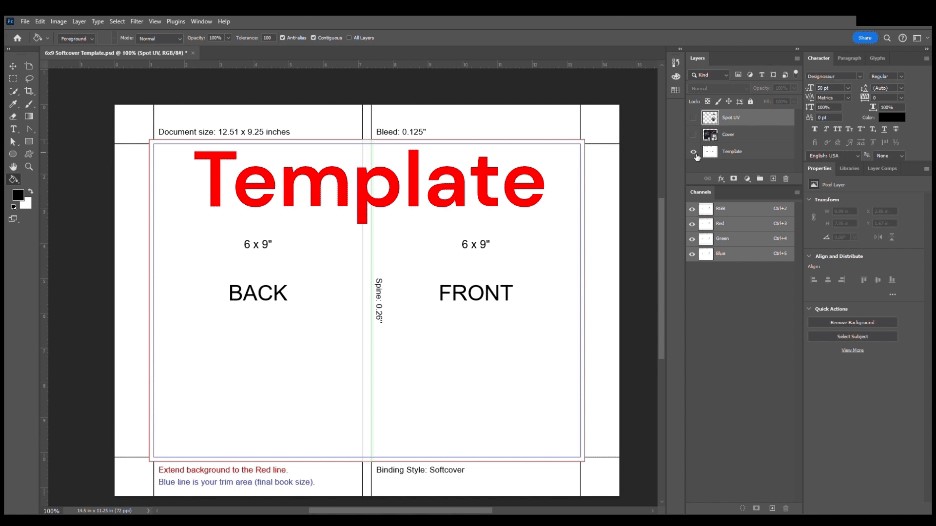 3d spot uv template