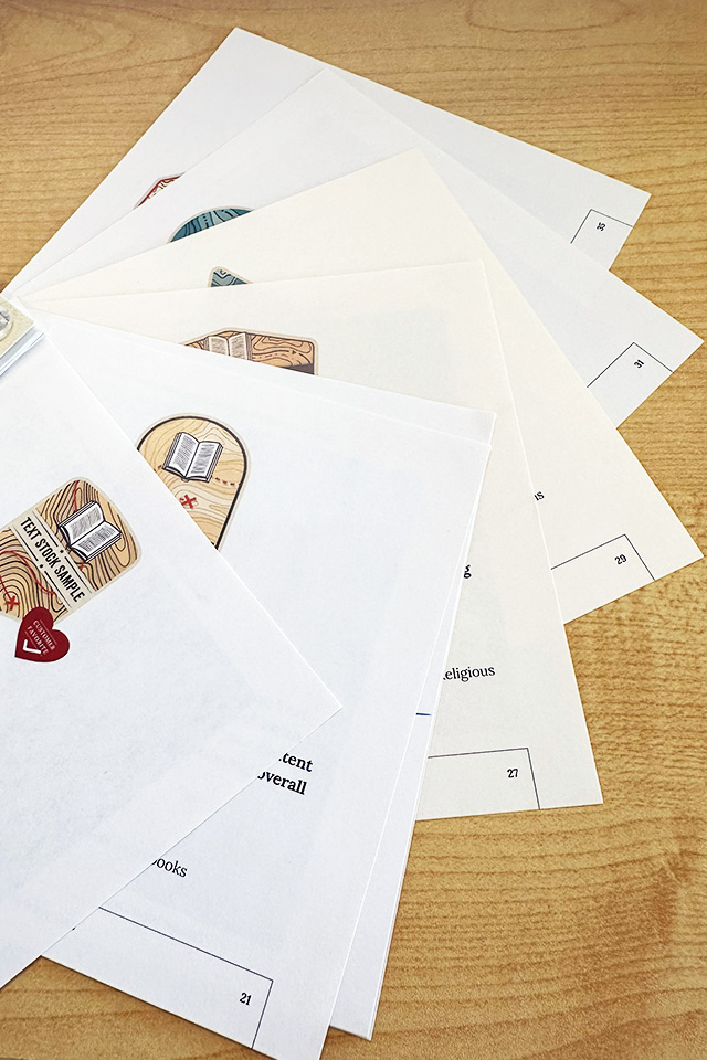 hardcover paper stock options